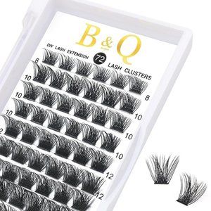 72 Clusters Lashes C D Curl B&Q LASH Mega Volume Individual Lashes